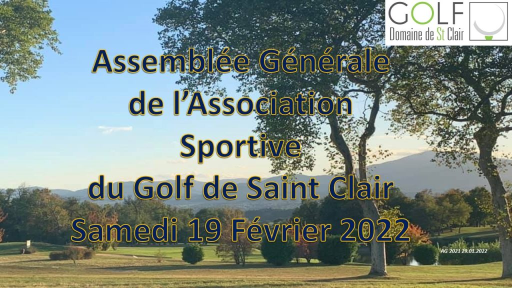 2022 powerpoint assemblée générale de l'association sportive du golf de saint clair annonay ardeche