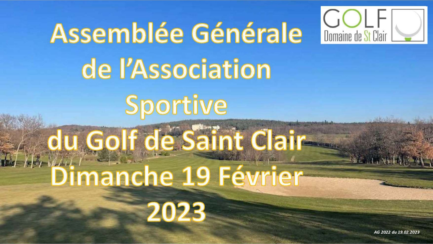 2023-02-19 assemblée générale association sportive golf domaine saint clair annonay ardeche