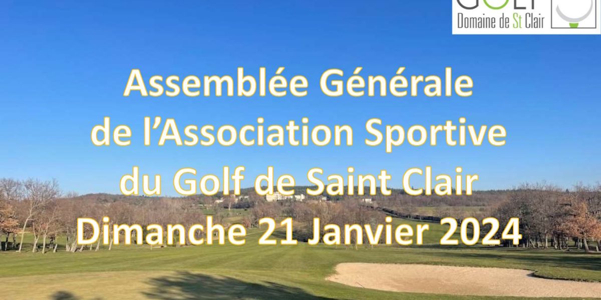 assemblee generale association sportive golf saint clair annonay ardeche