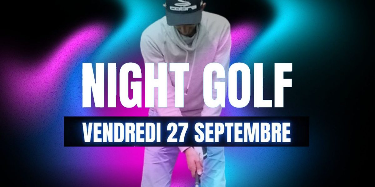 golf nocturne golf de nuit saint clair annonay ardeche affiche nocturne